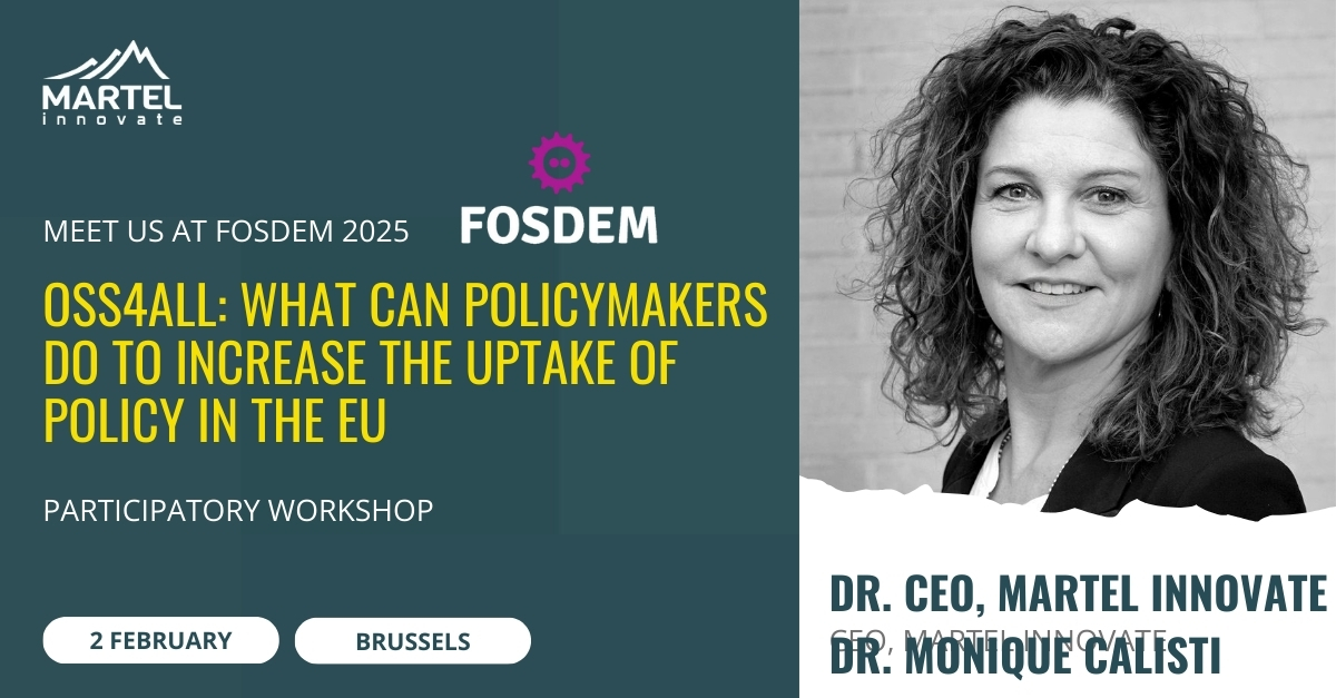 🇧🇪Meet our CEO in Brussels! Dr. Monique Calisti will introduce a participatory #workshop on #policymaking at FOSDEM. Want to join? 
🔎Please check the event page: fosdem.org/2025/schedule/…