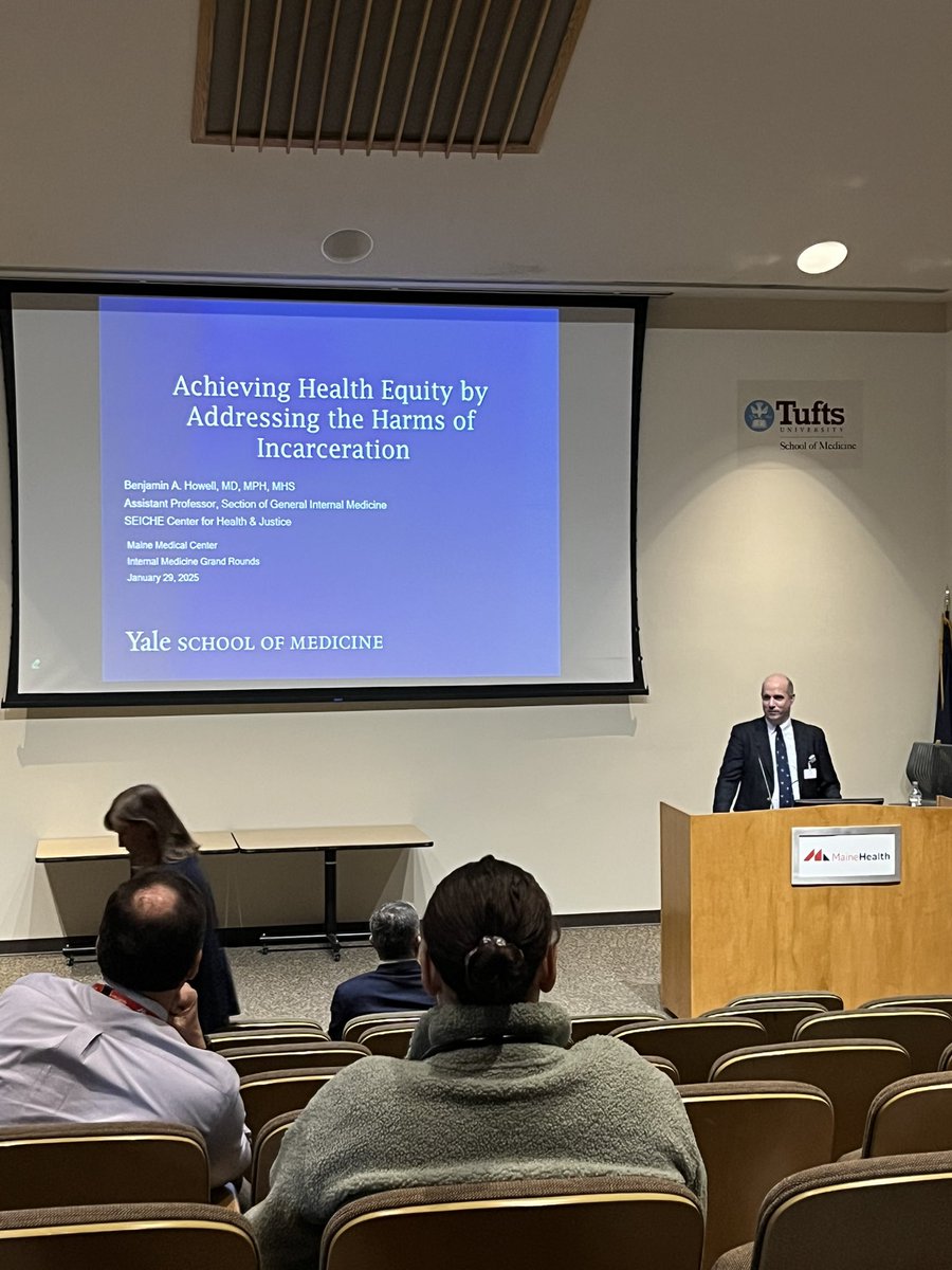 Maine Med IM Residency Program (@mainemed_im_res) on Twitter photo Excellent #grandrounds on Achieving Health Equity by Addressing the Harms of Incarceration from by Dr. Ben Howell, MD, MPH, MHS, Assistant Professor at <a href="/YaleMedicine/">Yale Medicine</a> <a href="/YaleMed/">Yale School of Medicine</a> #MedEd #HealthEquity Excellent #grandrounds on Achieving Health Equity by Addressing the Harms of Incarceration from by Dr. Ben Howell, MD, MPH, MHS, Assistant Professor at <a href="/YaleMedicine/">Yale Medicine</a> <a href="/YaleMed/">Yale School of Medicine</a> #MedEd #HealthEquity