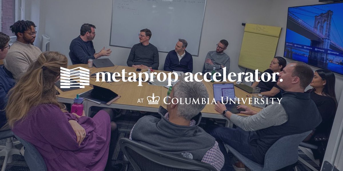 MetaProp (@metapropnyc) on Twitter photo (1/8) Meet the 6 #PropTech companies in our latest accelerator cohort in partnership with <a href="/Columbia/">Columbia University</a> University 🚀
Get all the details on our milestone 10th program from <a href="/NYCEDC/">NYCEDC</a>, <a href="/REBNY/">rebny</a>, <a href="/ZacharyAarons/">Zachary Aarons</a>, and <a href="/aaronnblock/">aaron block</a>:
finance.yahoo.com/news/metaprop-…
Let's dive in: (1/8) Meet the 6 #PropTech companies in our latest accelerator cohort in partnership with <a href="/Columbia/">Columbia University</a> University 🚀
Get all the details on our milestone 10th program from <a href="/NYCEDC/">NYCEDC</a>, <a href="/REBNY/">rebny</a>, <a href="/ZacharyAarons/">Zachary Aarons</a>, and <a href="/aaronnblock/">aaron block</a>:
finance.yahoo.com/news/metaprop-…
Let's dive in: