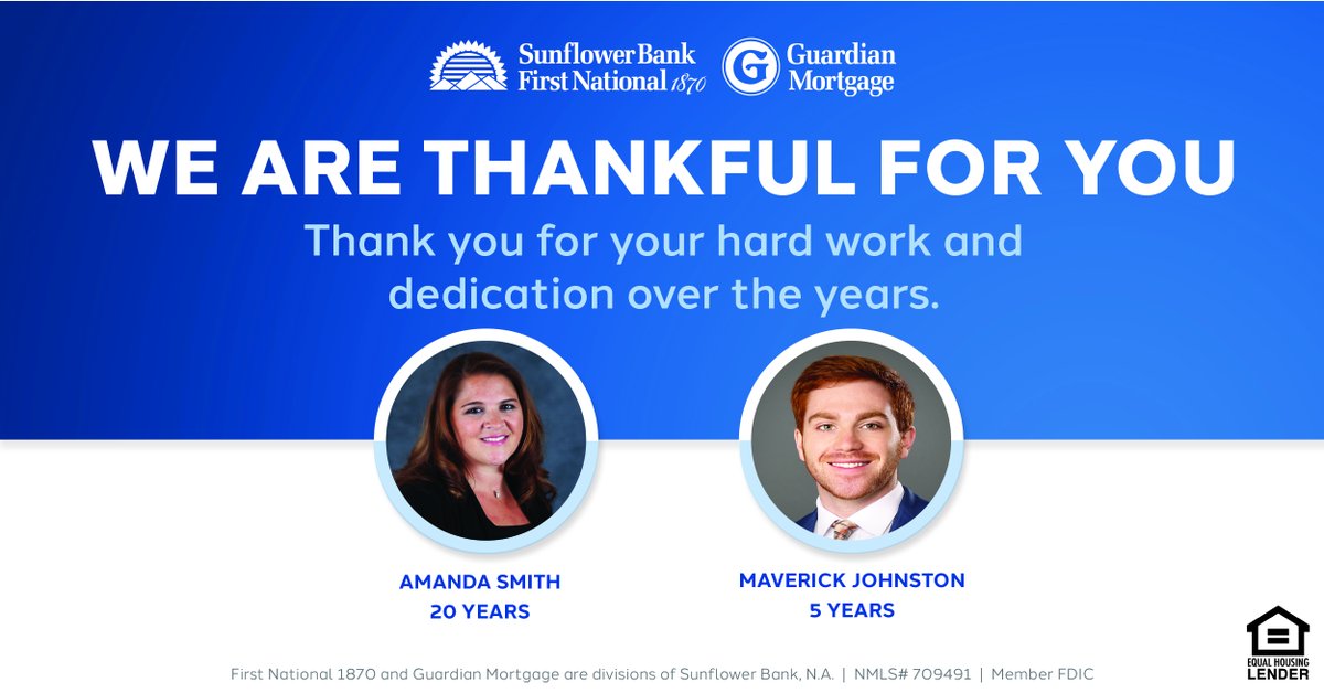 FN1870's tweet photo. We would like to take a moment to recognize these great teammates for their significant professional milestones! Today and every day, we are thankful for your contributions to Creating Possibility. https://t.co/rqBE6u8QPM