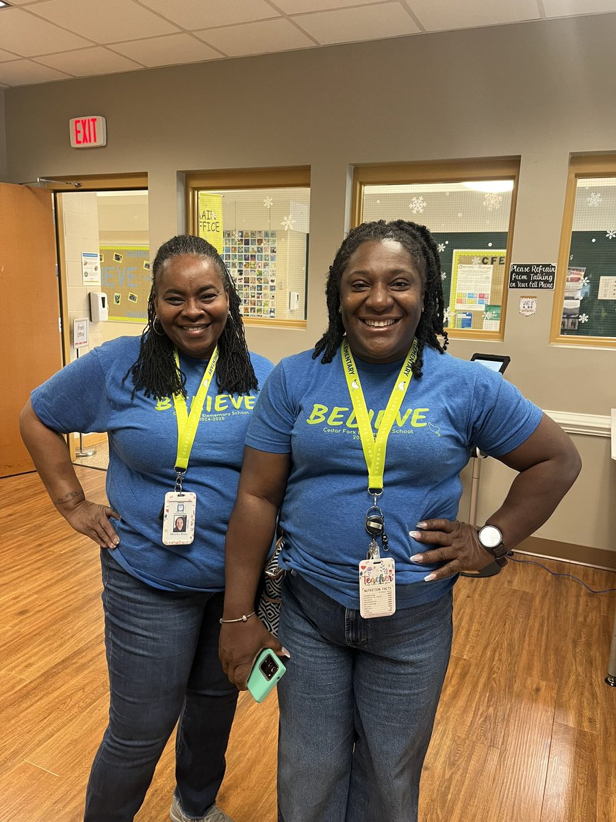 The school spirit is strong today <a href="/CedarForkES/">Cedar Fork</a>