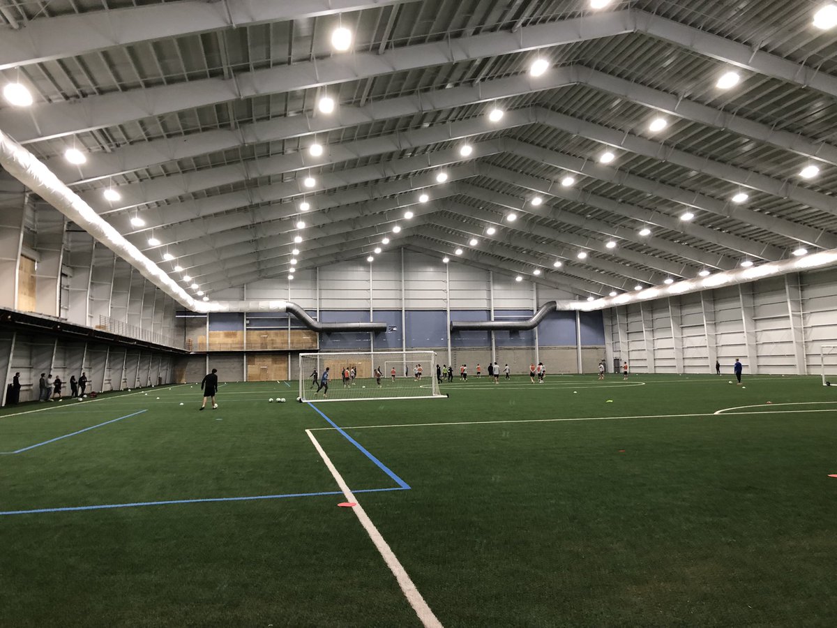Down in Chester this morning. 

Union practicing inside the new WSFS Fieldhouse. 

Looks very nice from the parts that are completed inside.