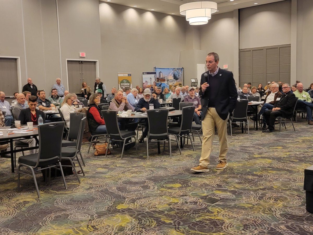 Next up at the Commodity Classic, <a href="/MarshallStewart/">Marshall Stewart</a> with <a href="/KState/">K-State</a> giving an update on all that's happening at the University. #KCC25