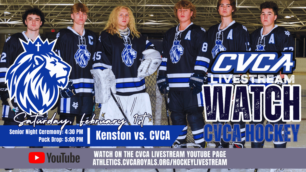 A big week of <a href="/CVCAHockey/">CVCA Hockey</a> starts with Senior Night on Saturday against division leading <a href="/KHSBomberSports/">Kenston Athletics</a>. Senior Ceremony: 4:30 PM. Puck Drop: 5:00 PM on the CVCA Livestream YouTube page. Direct Game Link: bit.ly/cvca_kenston_0…
