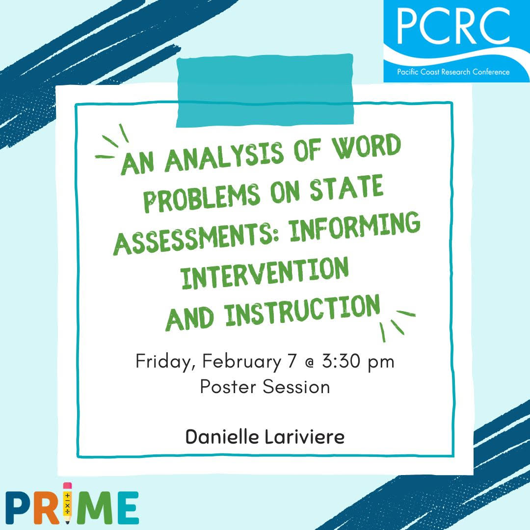 Tomorrow at #PCRC2025. <a href="/DanielleLariv/">Danielle Lariviere</a> will spotlight word-problem patterns across assessments used in the US. Go talk to her to learn more! <a href="/utexascoe/">College of Education</a> <a href="/MCPER_EDU/">The Meadows Center for Preventing Educational Risk</a>