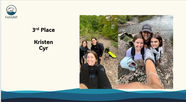 FishCAST (@fishcastcanada) on Twitter photo The third category was Connections (what a great way to celebrate the relationships and collaborations made by Trainees). Congrats to Kristen, <a href="/olivia_mayy8/">Olivia M. Galloway</a>, and Dominique! The third category was Connections (what a great way to celebrate the relationships and collaborations made by Trainees). Congrats to Kristen, <a href="/olivia_mayy8/">Olivia M. Galloway</a>, and Dominique!