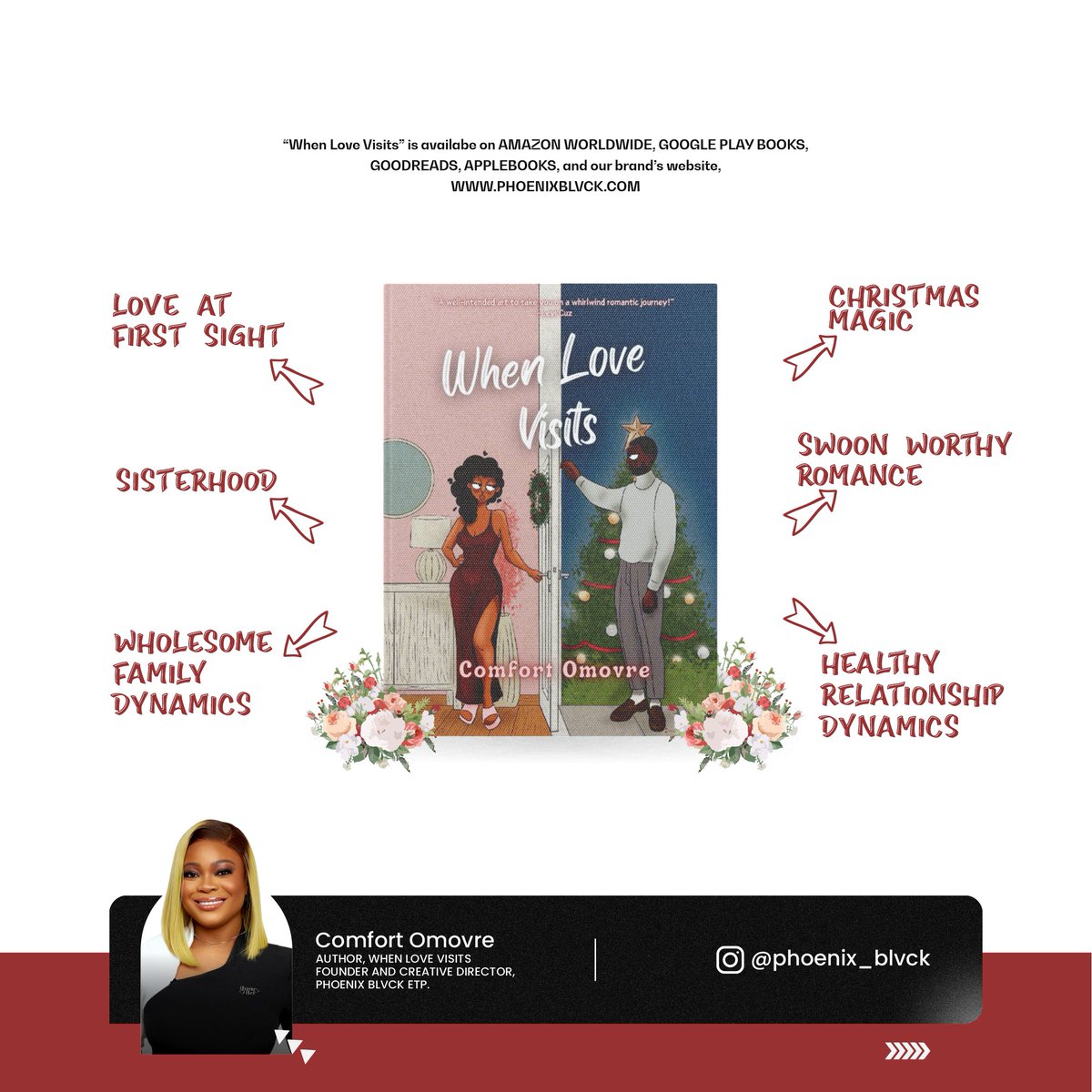 comfortomovre's tweet photo. What happens when a wedding planner who’s never been in love, crosses paths with a tech bro who just happens to be a committed lover boy? 

My debut novel, When Love Visits, is a feel-good, HEA, Nigerian romance and it belongs on your shelves. 

Buy here: https://t.co/bvKsfzsCoa https://t.co/YVVoW67pKk