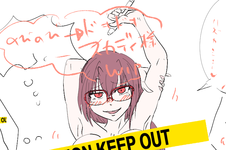 のびのびからドキドキスカディ様wip
本を片手にレイヤー操作や表情差分に色塗りを試行錯誤中🖌️ 