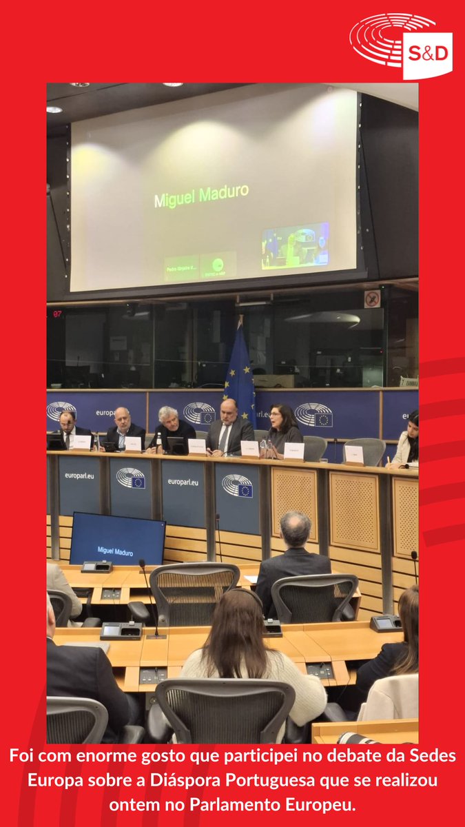 Participei ontem num debate da <a href="/SedesPortugal/">SEDES</a> sobre a Diáspora Portuguesa que se realizou no <a href="/europarl/">European Parliament</a> . Obrigado pelo convite!