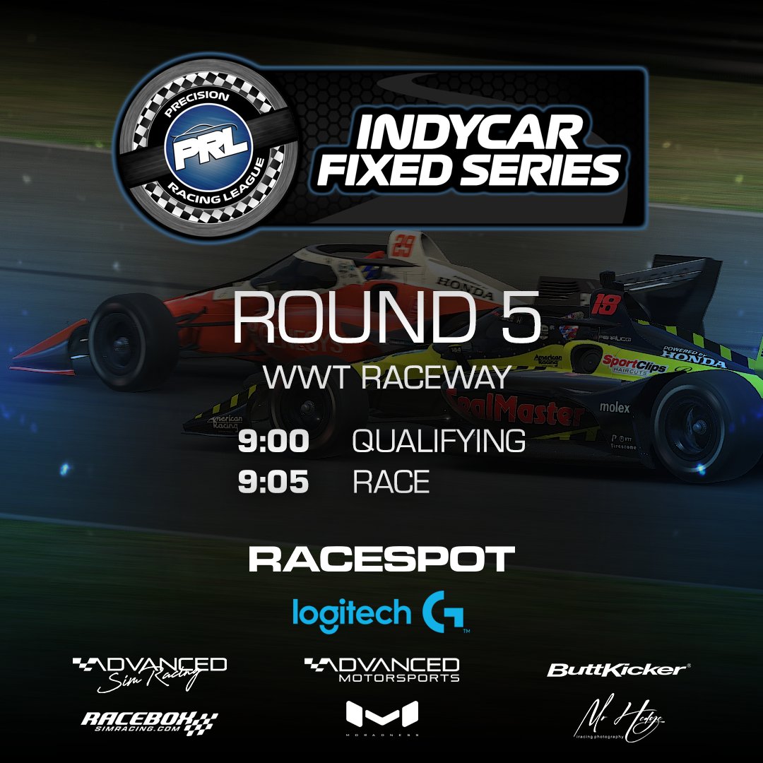 Precision Racing League (@precisionrl) on Twitter photo Second oval of the season! Our IndyCar drivers take on Gateway for a high-adrenaline showdown! Don’t miss the action live at 9 PM on <a href="/RaceSpotTV/">RaceSpot TV</a>! #indycar #iracing #keepplaying
youtube.com/watch?v=lFV31w…
<a href="/LogitechG/">Logitech G</a> <a href="/AdvSimRacing/">Advanced SimRacing</a> <a href="/racebox_sim/">RaceBox SimRacing 🏁</a> <a href="/TheButtKicker/">The ButtKicker</a> <a href="/Moradness/">Moradness</a> <a href="/Mr_H_Photos/">MrHedge iRacing Photography</a> Second oval of the season! Our IndyCar drivers take on Gateway for a high-adrenaline showdown! Don’t miss the action live at 9 PM on <a href="/RaceSpotTV/">RaceSpot TV</a>! #indycar #iracing #keepplaying
youtube.com/watch?v=lFV31w…
<a href="/LogitechG/">Logitech G</a> <a href="/AdvSimRacing/">Advanced SimRacing</a> <a href="/racebox_sim/">RaceBox SimRacing 🏁</a> <a href="/TheButtKicker/">The ButtKicker</a> <a href="/Moradness/">Moradness</a> <a href="/Mr_H_Photos/">MrHedge iRacing Photography</a>