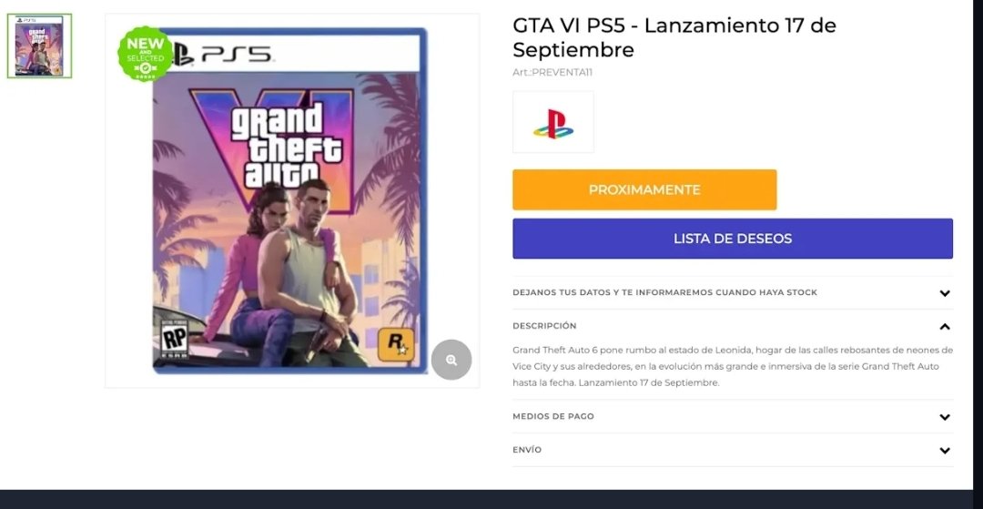 L0c0_RL's tweet photo. GTA 6 RELEASE DATE LEAKED BY RETAILER XURUGUAY TO BE ON THE September 17, 2025. 

Rumors say that te retails works closely with playstation.

I am really excited yall!!!

#GTAVI #leakd #GTA6 https://t.co/g4wIPlX3LP