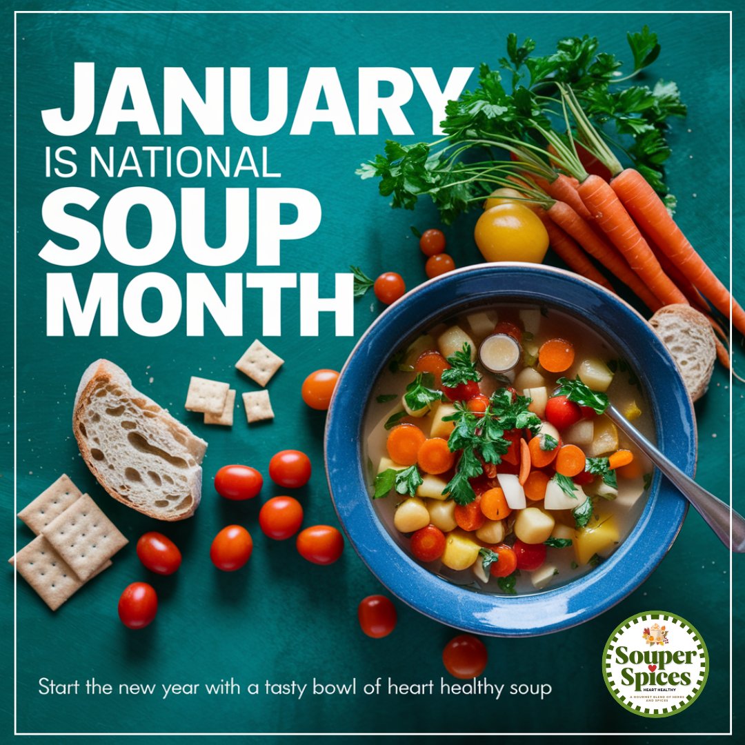 souperspices's tweet image. It's the last day of National Soup Month! 20% off all gift sets ends today at mindnight. 

souperspices.etsy.com

#NationalSoupMonth #SoupLife #PJsAllDay #GiftIdeas #ComfortFood #ShopSouperSpices