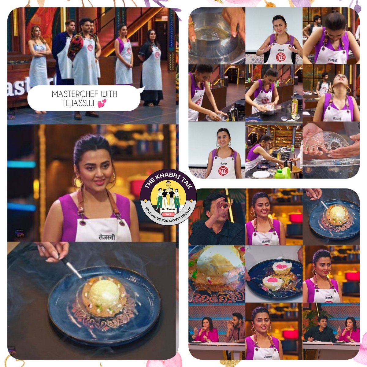 TheKhabriTak's tweet photo. Huge: #TejasswiPrakash created a Chef @TheVikasKhanna's dish that is also King Shah Rukh Khan's favorite dish and received all praises from chefs and chefs saying that it tastes like the original dish 🔥🚀.

Also, @itsmetejasswi's dish managed to top 2 and just by a whisk, she lost it 🥺

She is really acing #MasterChef 💞

Comment - Your Opinion 

Join - @TheKhabriTak for #BiggBoss and more