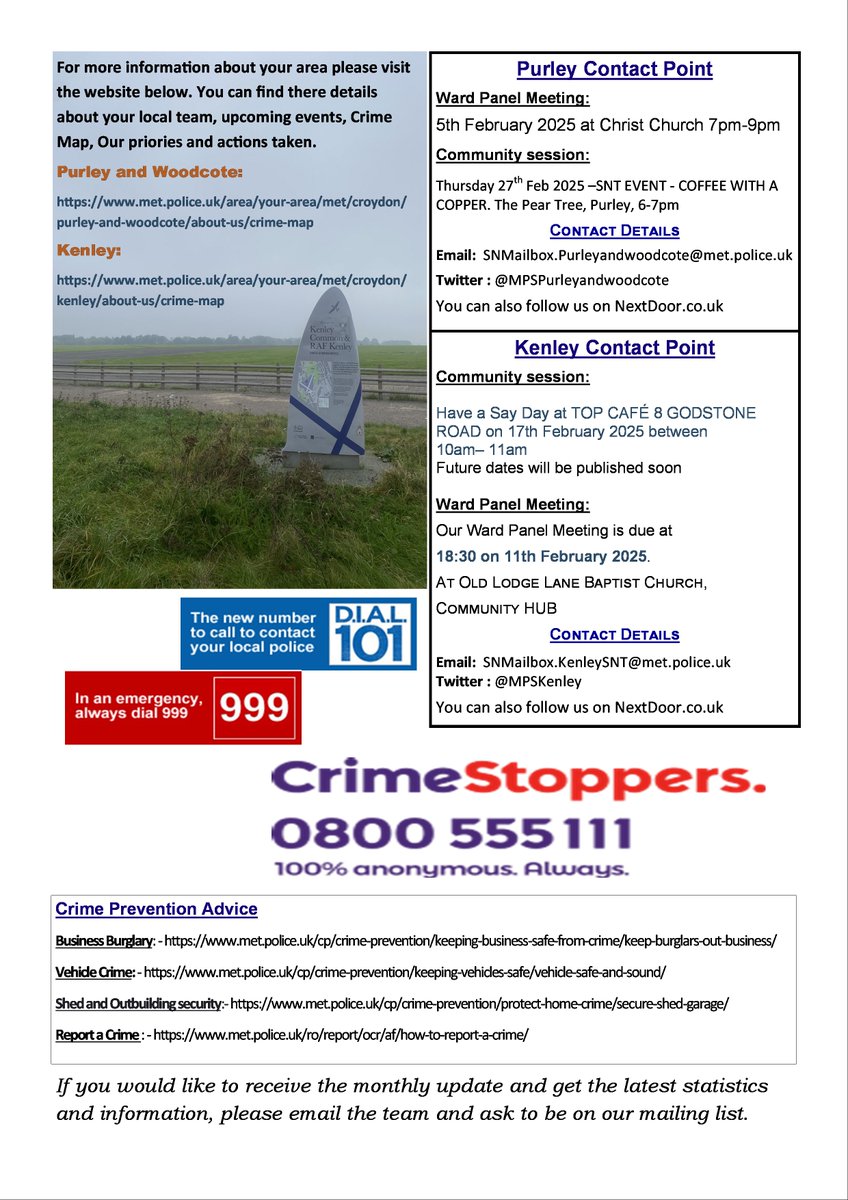 MPSKenley's tweet photo. NewsletterJanuary 2025
#Kenley
@MPSPurley_Wood 
@MPSCroydon https://t.co/kFBpG5rpnU
