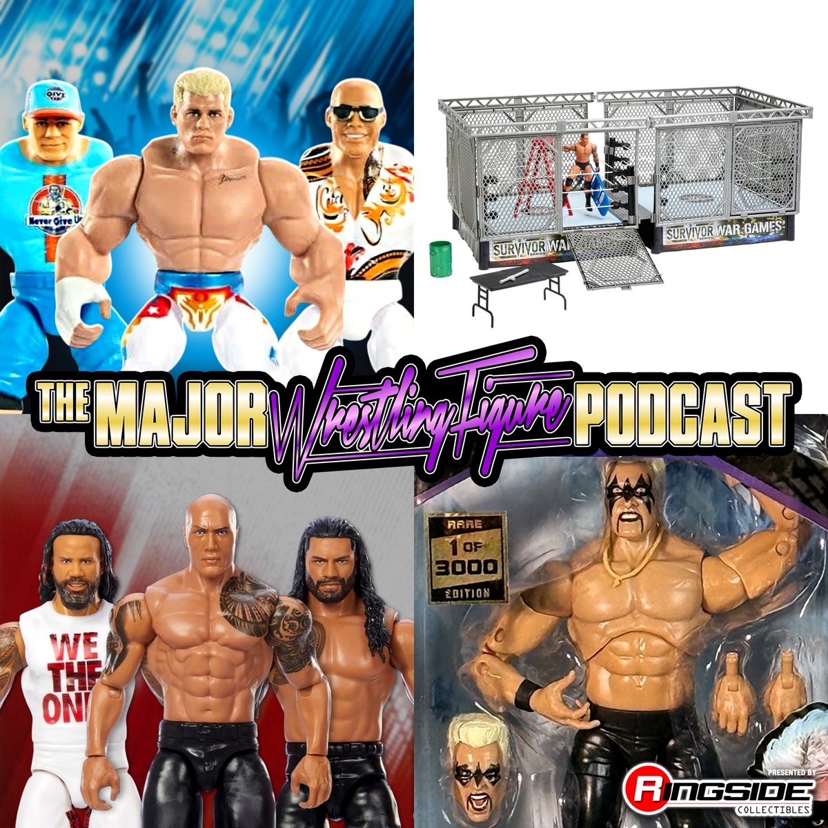 MajorWFPod's tweet image. DOWNLOAD THE LATEST EPISODE OF @MajorWFPod!

@TheMattCardona, @Myers_Wrestling &amp;amp; @MarkSterlingEsq talk @Mattel's WWE Knuckle Crunchers 3-pack, WWE WarGames playset, WWE Main Event Series 3-pack, @Jazwares' AEW Unmatched Series 11 &amp;amp; more!

RP TO ENTER TO WIN PRIZE FROM @RingsideC!