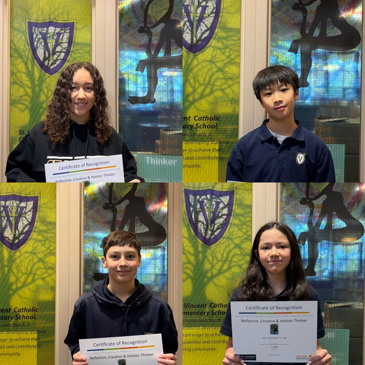 Congratulations to our Reflective, Creative &amp; Holistic Thinkers! 💙💛 May you continue to make good choices, share your ideas, and celebrate others as equal and special 🙏🏼