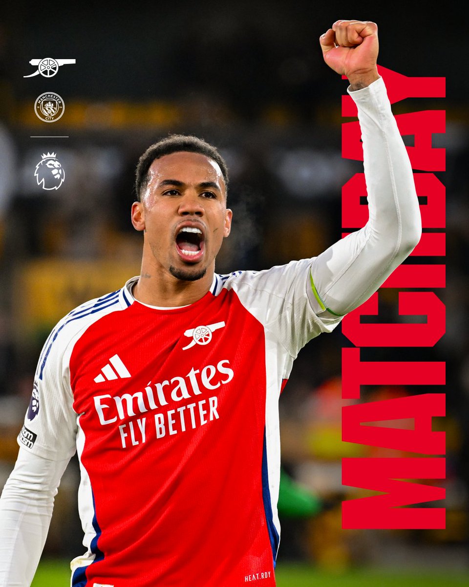 🔴 𝗠𝗔𝗧𝗖𝗛𝘿𝘼𝙔 ⚪️

🆚 Manchester City
🕟 4.30pm (UK)
🏆 Premier League
🏟 Emirates Stadium