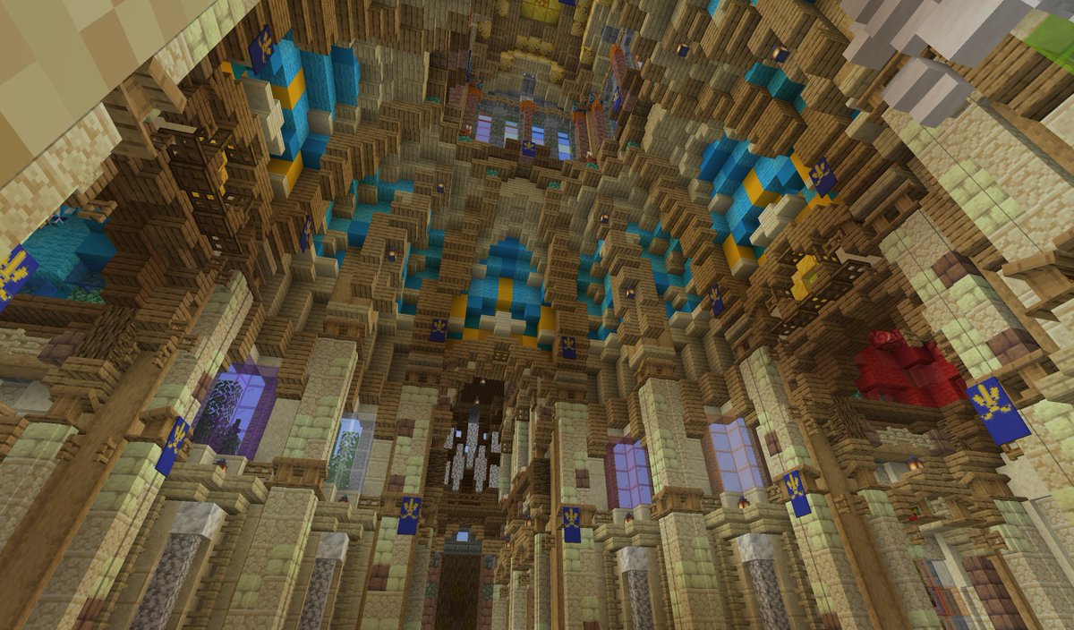 New Church, my third complete one. I made the interior a while ago but never gave it a proper shell, I am glad as it is even more beautiful now. I decided to call it Our Lady of good Council. (Shader pics in reply)

#Minecraft #minecraft建築コミュ