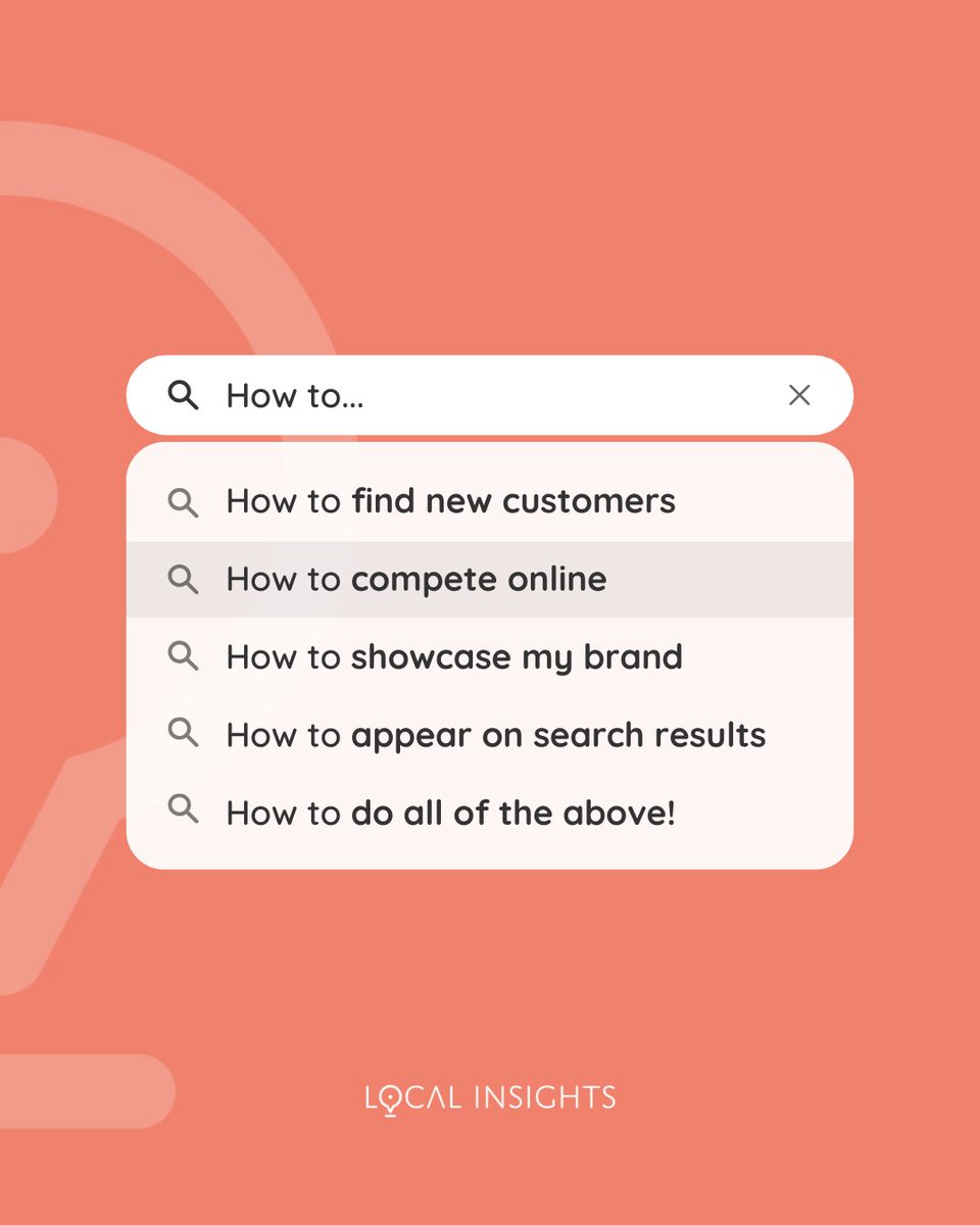 localinsightsuk's tweet photo. Wondering how to find new customers, stand out in search results, or showcase your brand online? Local Insights has got you covered.

Click the link in our bio to learn more about what we do and how we can help your business thrive online! 🚀 https://t.co/O9ZccN6aQC