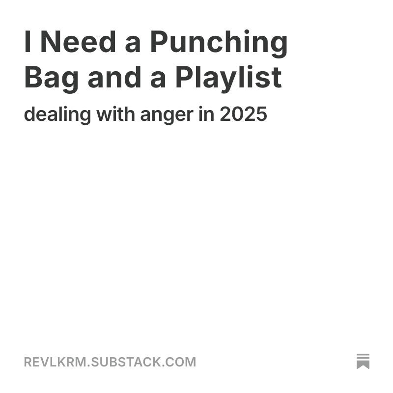 If you've been angry lately, I've got something for you to read. 

revlkrm.substack.com/p/i-need-a-pun…
