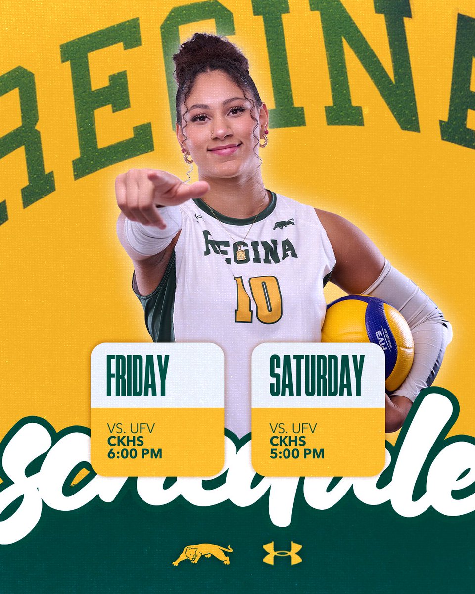 Last regular season home matches this weekend! Note our special 5:00 start time for Senior Night on Saturday 😼

🎟️ reginacougars.com/tickets