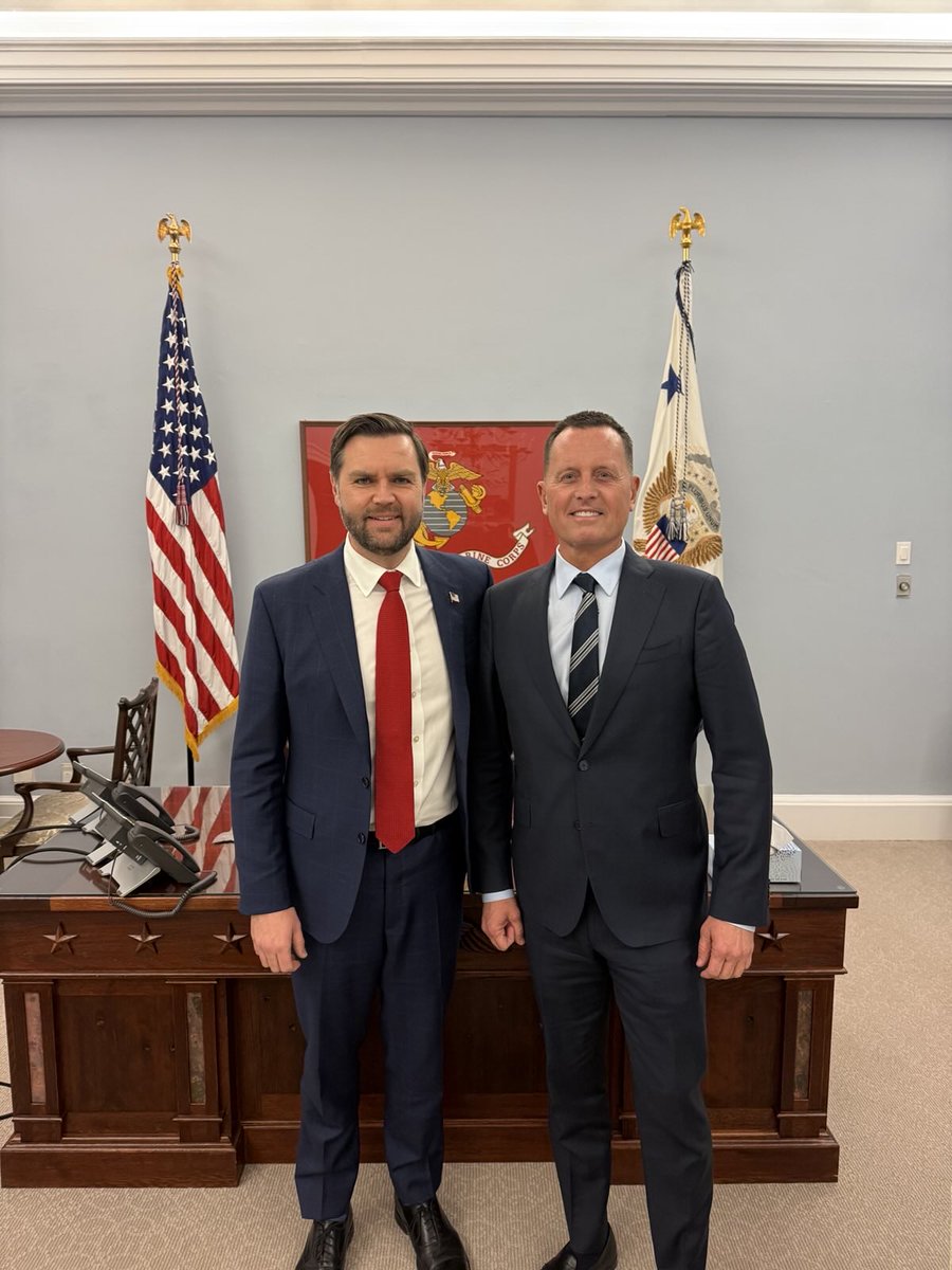 Great to see Ric Grenell in my office at the West Wing yesterday!