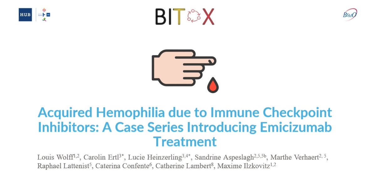 Anouk Goudsmit (@anoukgoudsmit) on Twitter photo Louis Wolff, internist from <a href="/JulesBordet/">Institut Jules Bordet Instituut</a> is now on the stage ๐ฃ of the 27th annual meeting of <a href="/mybsmo/">Belgian Society of Medical Oncology</a> to present us cases of acquired hemophilia due to ICI. Thanks for this wonderful review of cases ๐ฅ. Louis Wolff, internist from <a href="/JulesBordet/">Institut Jules Bordet Instituut</a> is now on the stage ๐ฃ of the 27th annual meeting of <a href="/mybsmo/">Belgian Society of Medical Oncology</a> to present us cases of acquired hemophilia due to ICI. Thanks for this wonderful review of cases ๐ฅ.