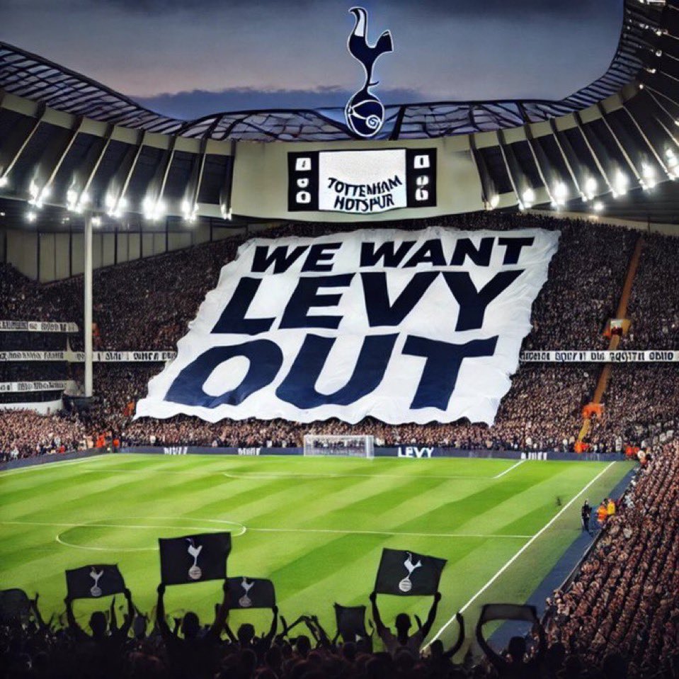 Daily call for CHANGE AT TOTTENHAM!

ENIC OUT #ENICout
Daniel Levy OUT #LevyOut

Posting every day until satisfied Spurs are prioritising FOOTBALL over profit.

Please LIKE ❤️ &amp; REPOST 🔄 everyday to get the message across and trending.
