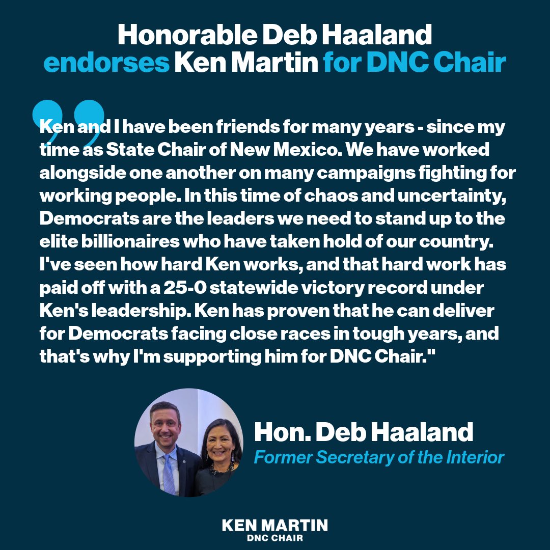 Thank you, Secretary <a href="/DebHaalandNM/">Deb Haaland</a>, for putting your trust in me and for your leadership.