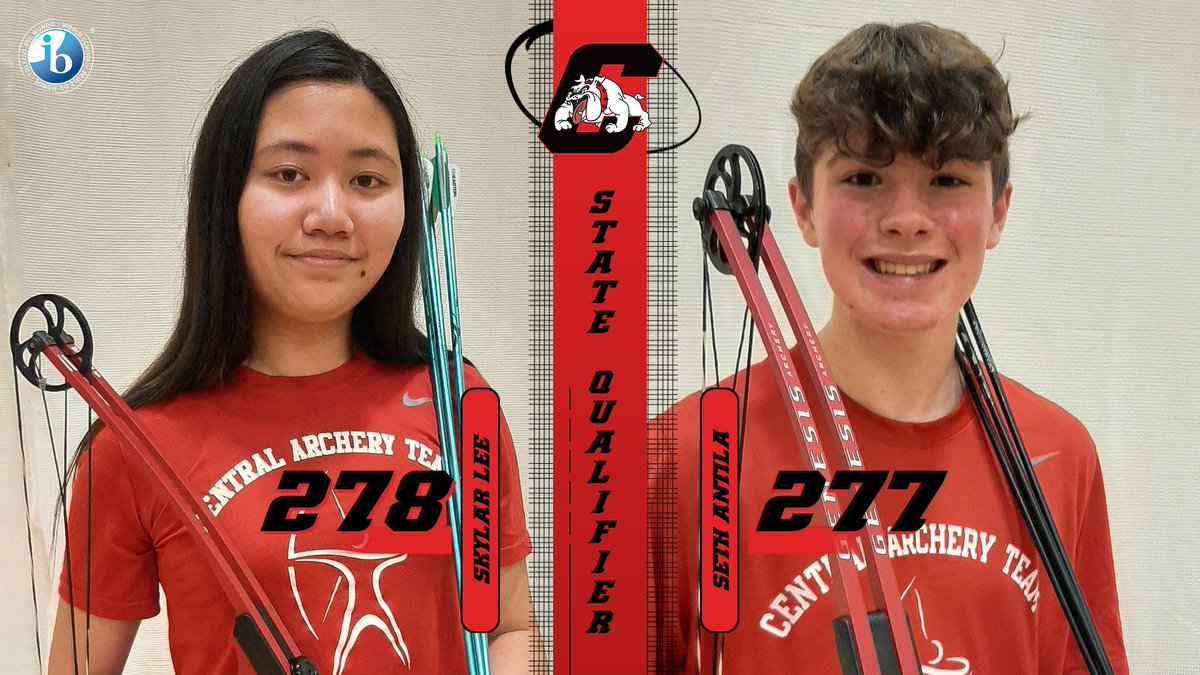 Central_AD's tweet photo. Two archery tournaments in the books = TWO STATE QUALIFIERS!  Congratulations to Skylar and Seth for shooting a qualifying score!
@AthleticsAtSPS https://t.co/4fELJdXezB