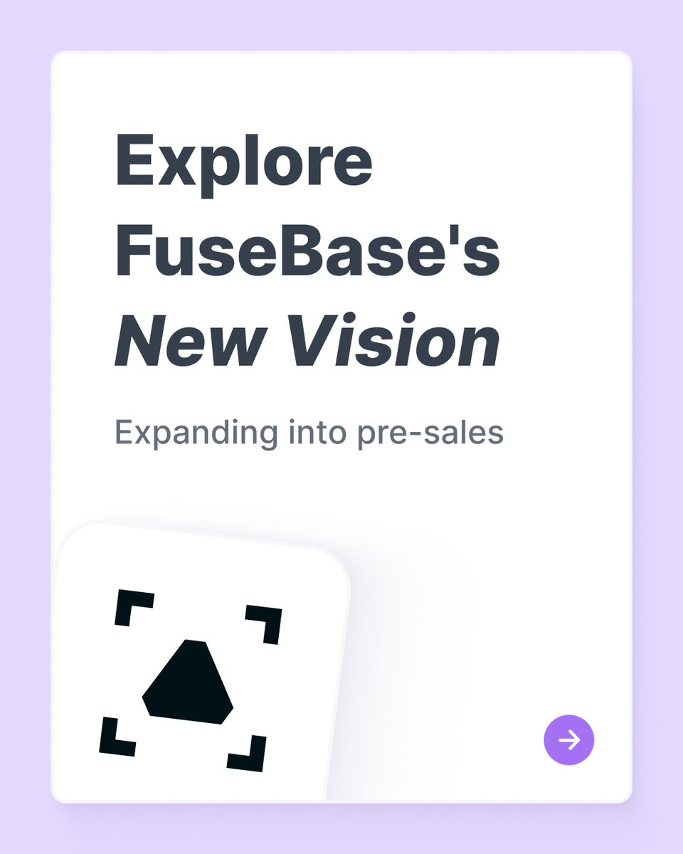 nimbuswebinc's tweet image. 🚀 A part of our vision for 2025 is to cover the entire client journey—from pre to post-sales. That&apos;s why we&apos;re introducing you to #FuseBase Sales Deal Rooms
🙌 Share with us your thoughts and expectations!