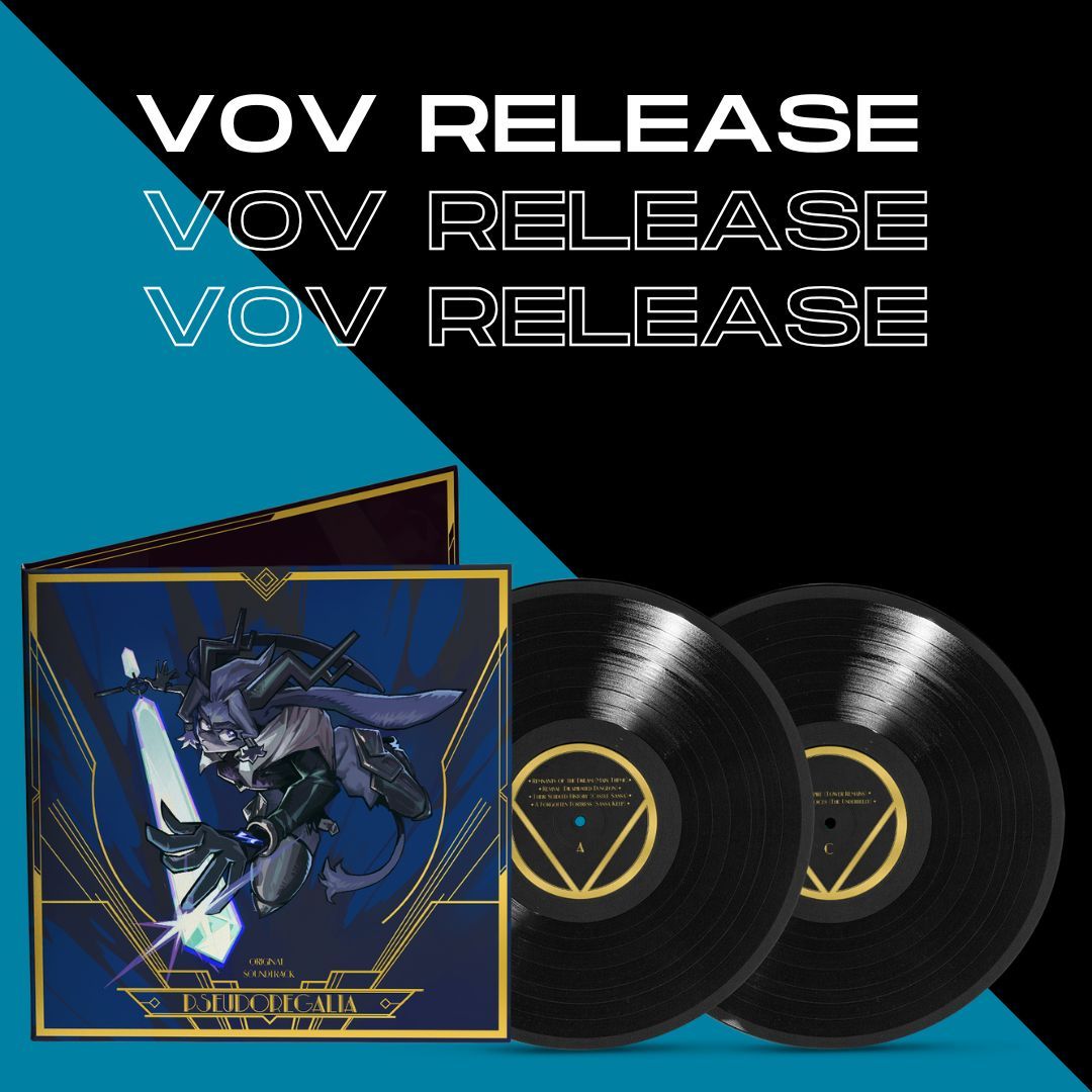 VeryOkVinyl's tweet photo. VoV-027 is now up for pre-order! 

The complete Pseudoregalia Soundtrack is available on vinyl for the first time. Pseudoregalia comes in a beautiful gatefold jacket adorned with gold foil highlights on both the jacket and the centre labels. 

ETA June 2025. 

Links below!

#vgm #vinylrecords #records #pseudoregalia