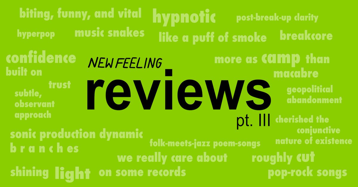 "In the same way that moving forces us to confront the uncanny nature of transition, reviewing art challenges us to grapple with the unknowable, the unsettling, and the fleeting."

- <a href="/Tom_Beedham/">Tom Beedham, say, do you remember?</a> in his Editor's Note, written while packing moving boxes

newfeeling.ca/2025/01/23/rev…