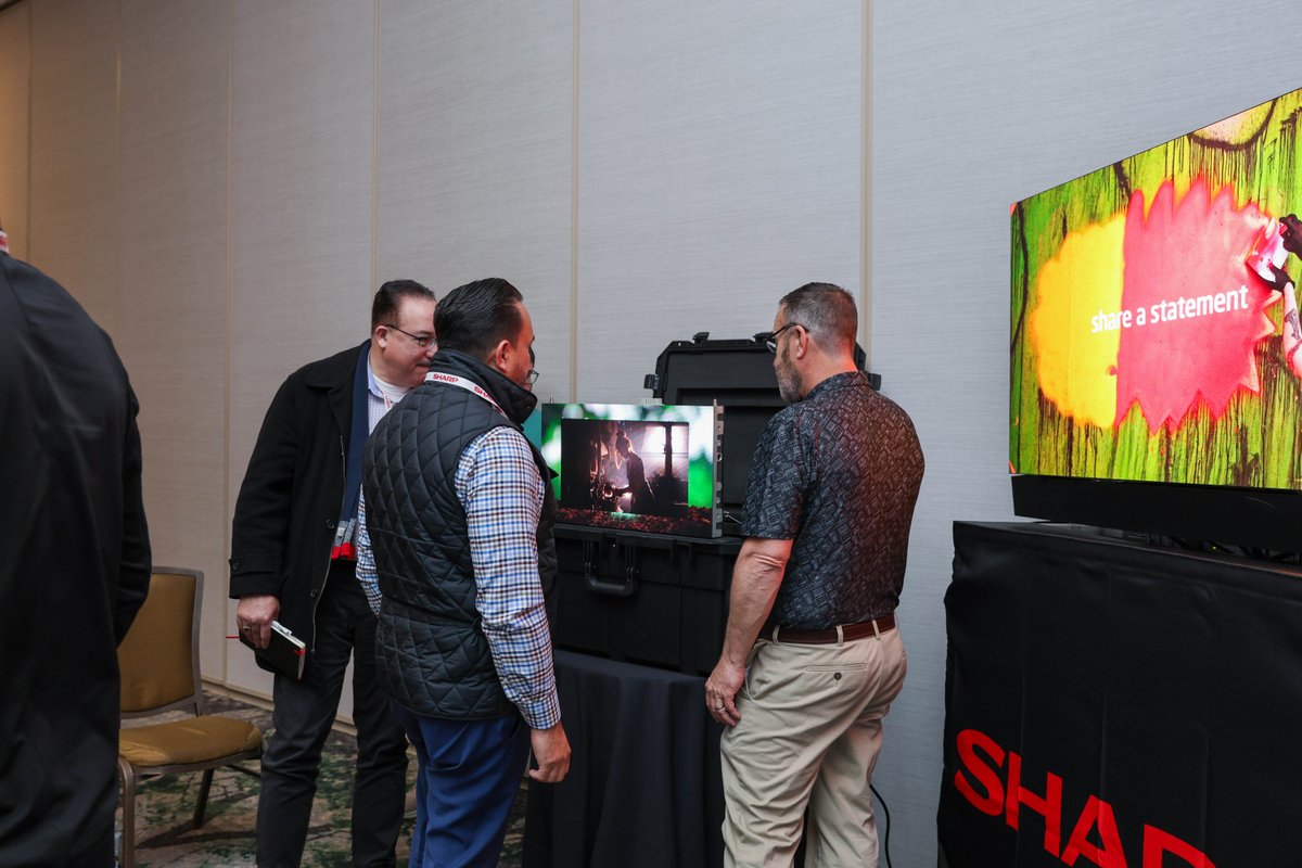SharpBusinessUS's tweet photo. Thrilled by the #SharpRoadshow's success in NJ! Powerful insights on product diversification and display tech were shared, lighting the way for the future. Next stop: Naperville, IL. Come join us, register here: https://t.co/GAPa6KWizE #SimplySmarterBusiness #SharpRoadShow2025 https://t.co/ozT53B7aov