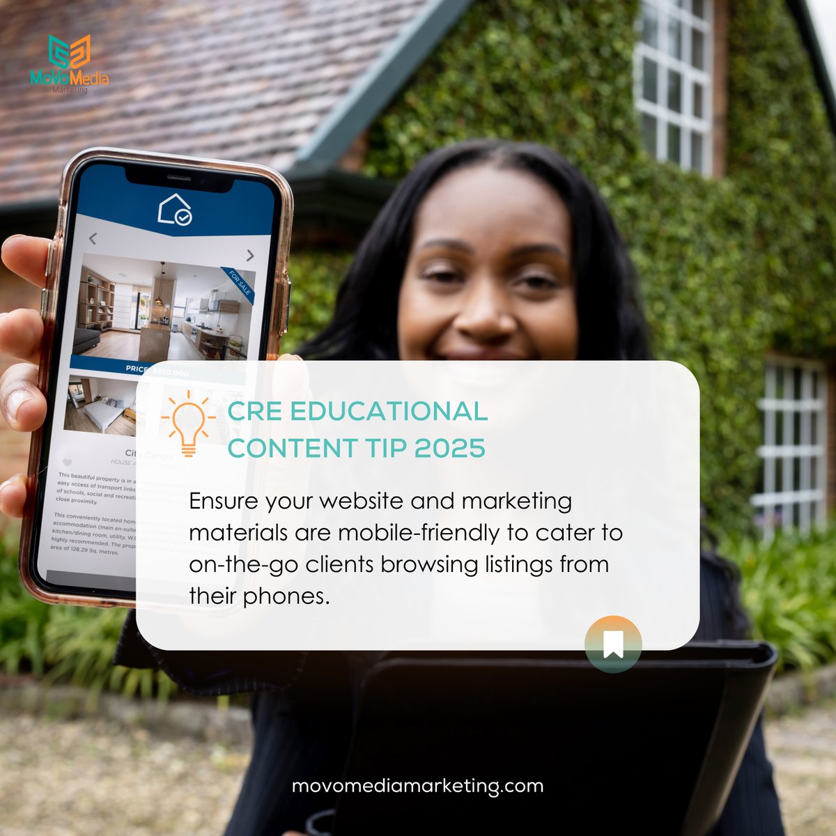 Is your website mobile-friendly? 🏢 With more clients browsing listings on-the-go, it’s essential that your website and marketing materials are optimized for mobile. Make it easy for potential clients to explore your properties from their phones, anytime, anywhere!