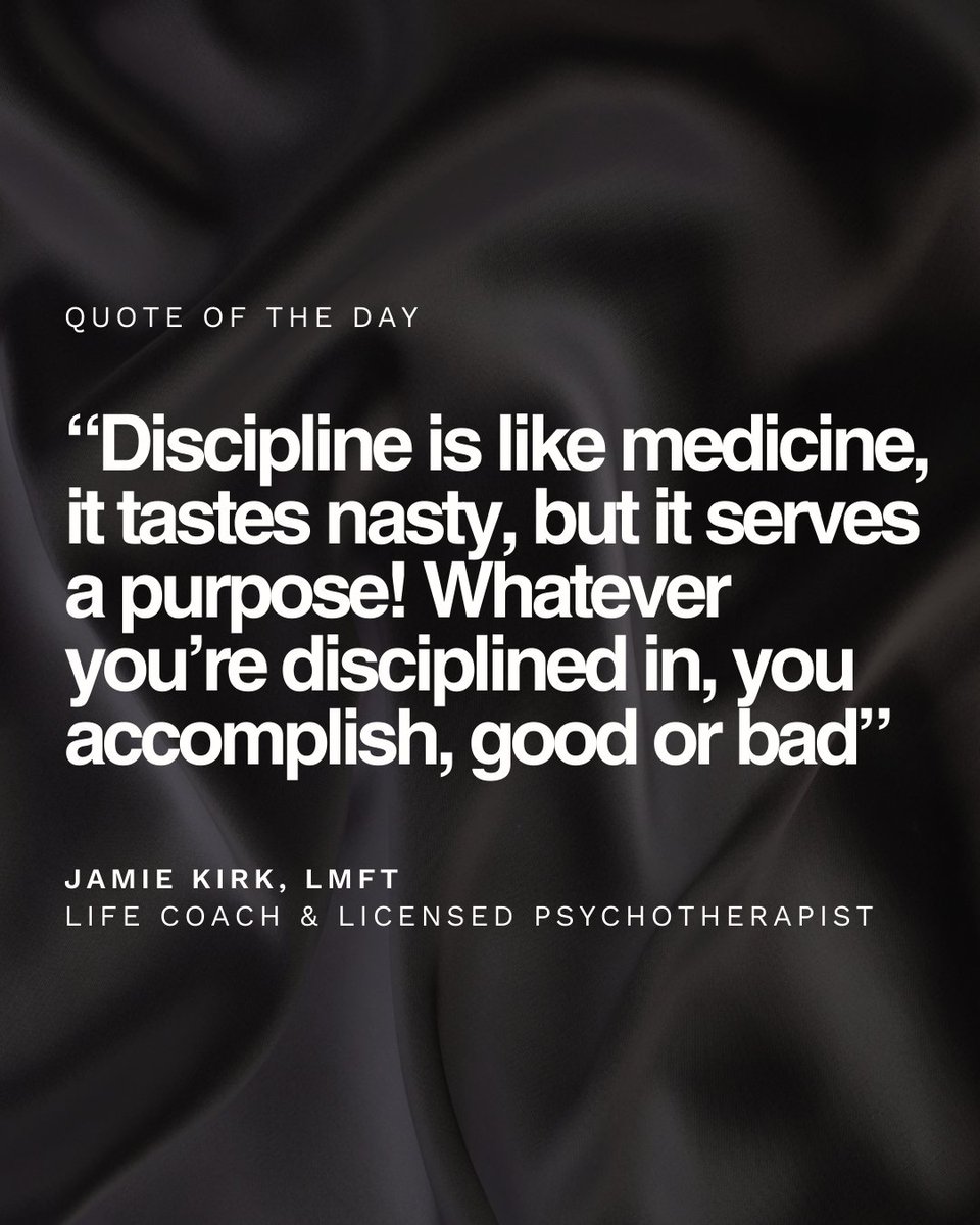 BrainzMagazine's tweet image. Quote written by Brainz Magazine's Senior Level Executive Contributor, Jamie Kirk, LMFT.

What area of your life are you focusing your discipline on this year? Share with us in the comments below. #DisciplineForSuccess #FocusedGrowth #BrainzMagazine