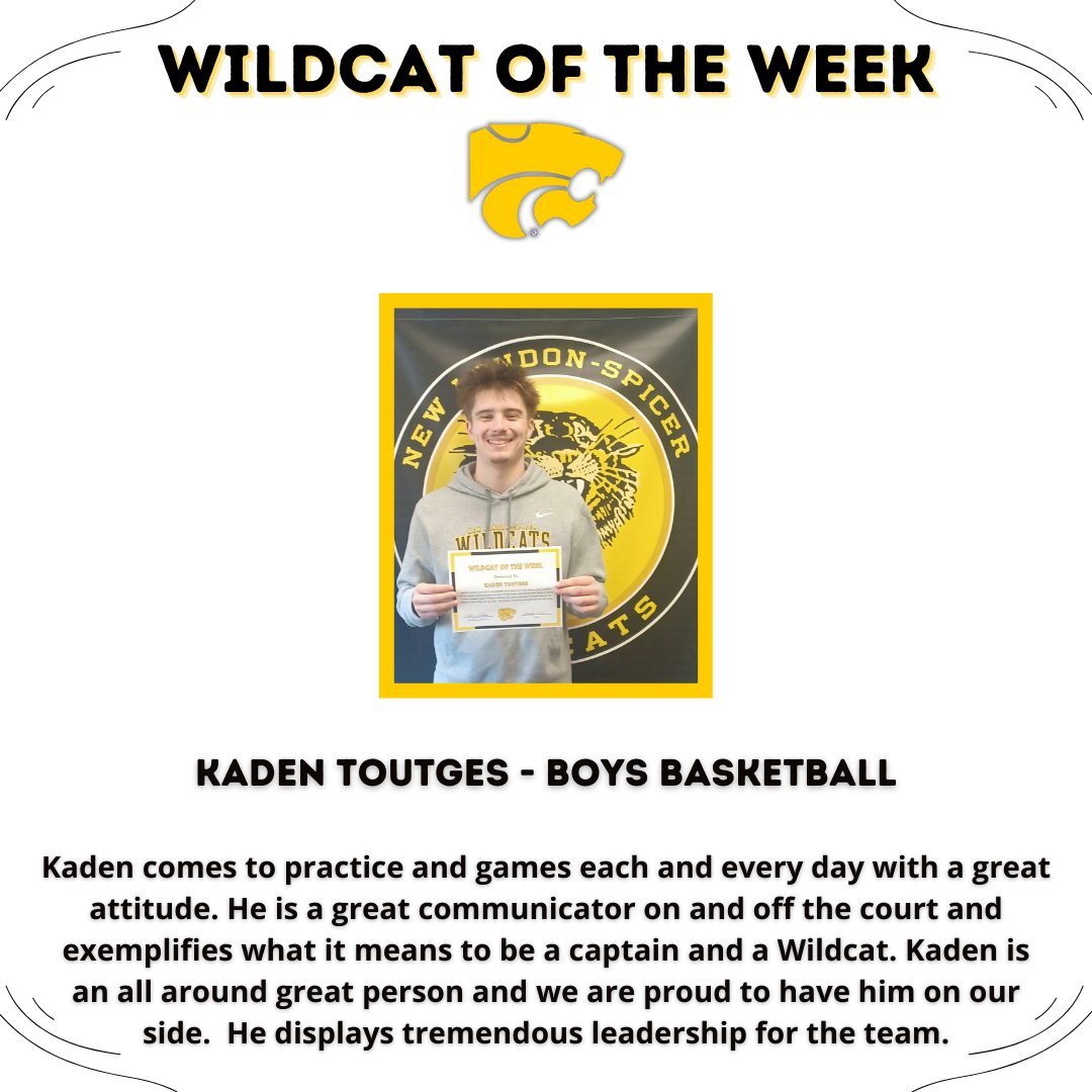 New London-Spicer HS Activities Department tweet media