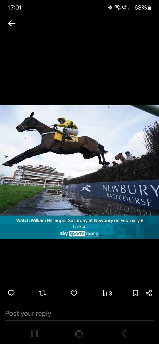 _kirby007's tweet photo. @AtTheRaces @NewburyRacing Make me a winner 😊 https://t.co/NDWp1YM7Hp