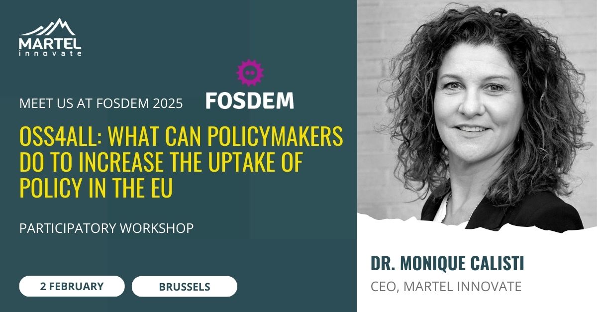 Meet Dr. Monique Calisti at FOSDEM. She will attend many sessions and introduce a #participatory workshop about Open Source In The European Legislative Landscape on Sunday!
#FOSDEM #OPENSOURCE