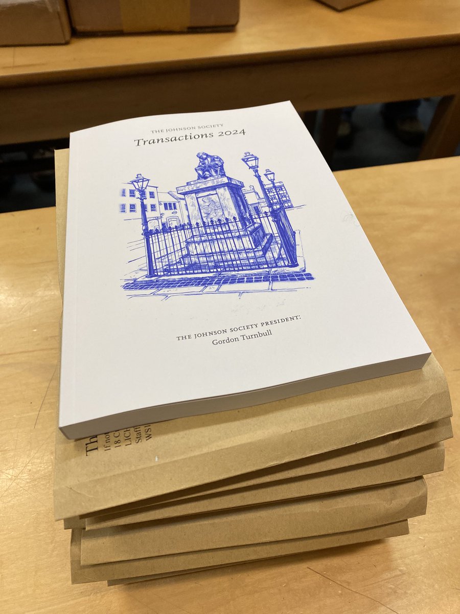 Packing up copies of Transactions to send to <a href="/SamJohnsonSoc/">The Johnson Society</a> members this week. The Cathedral Close was looking pretty lovely. 🥰