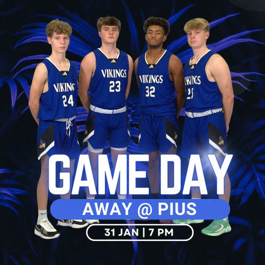 GAMEDAY‼️

The Vikings are on the road to take on Pius tonight! Time to compete, battle, and represent. Let’s get after it! #GoVikes #RoadWarriors

📍 Pius XI
⏰ 7:00pm