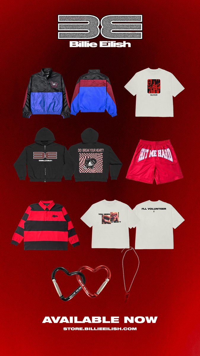 billieeilish's tweet image. Shop the new Valentine’s Drop on Billie’s store now: billieeilish.lnk.to/store