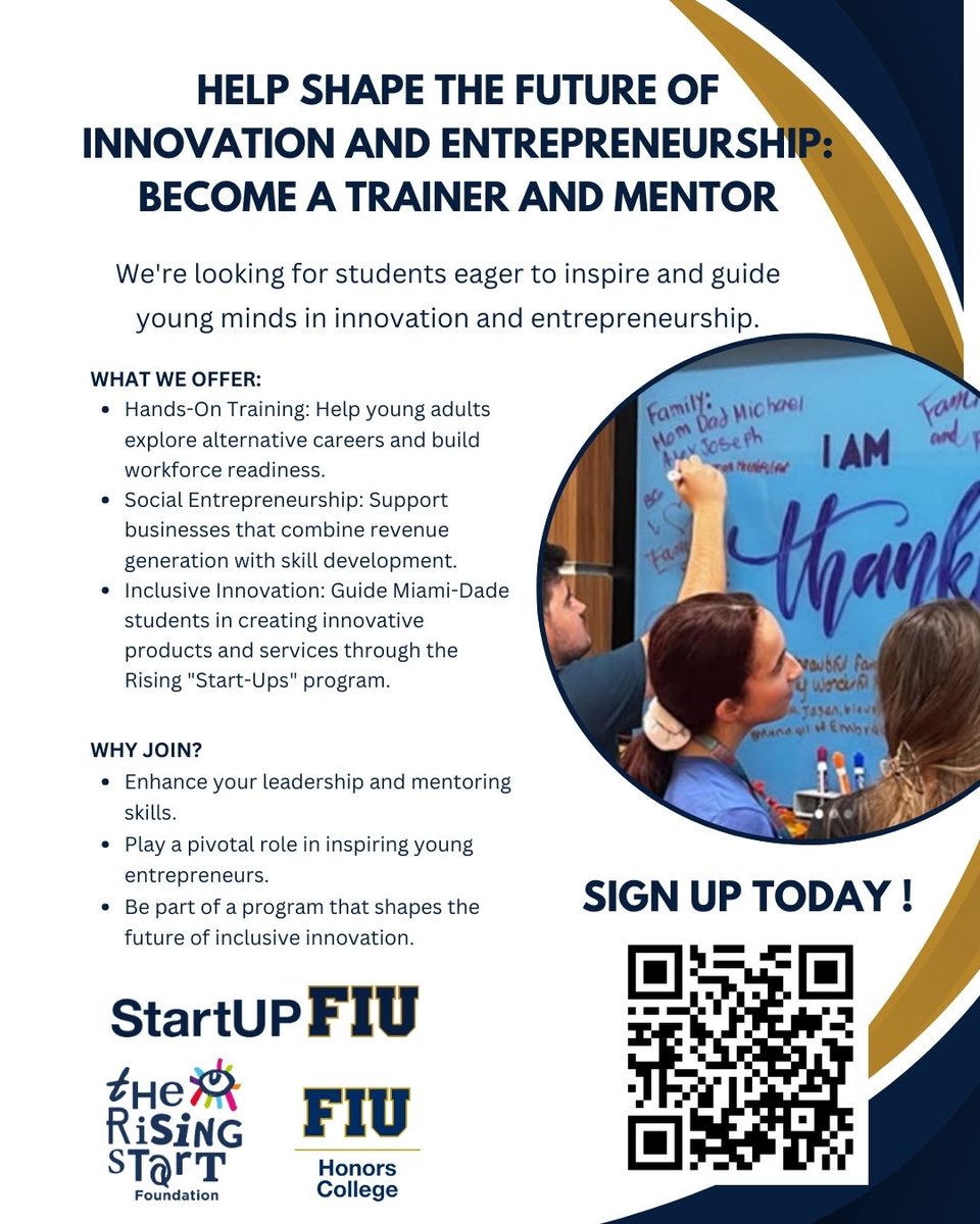 Mentors and Trainers Wanted! Help neurodiverse students &amp; young adults transition from school to adulthood with The Rising Start Foundation. Make a difference Link to apply shorturl.at/pIR05

#RisingStartProgram #Mentorship #Neurodiversity #FutureLeaders