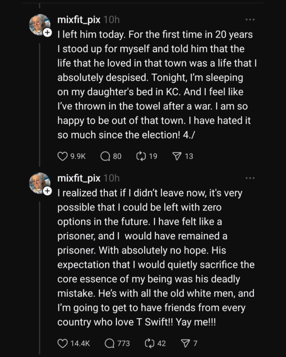 This is why they are trying to get rid of no fault divorce, so women have to be stuck in marriages like this.
