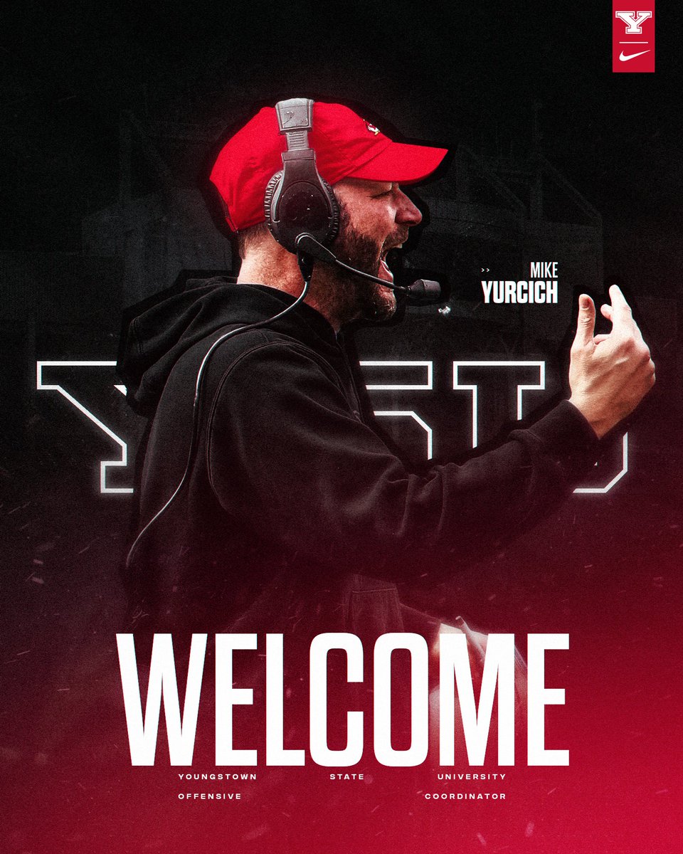 Youngstown State Football (@ysufootball) on Twitter photo Excited to welcome experienced play caller and Ohio native <a href="/Coach_Yurcich/">Michael Yurcich</a> to Youngstown! ๐ง๐
Coach Yurcich will serve as our Offensive Coordinator and QBs Coach! ๐ฅ
#GoGuins Excited to welcome experienced play caller and Ohio native <a href="/Coach_Yurcich/">Michael Yurcich</a> to Youngstown! ๐ง๐
Coach Yurcich will serve as our Offensive Coordinator and QBs Coach! ๐ฅ
#GoGuins