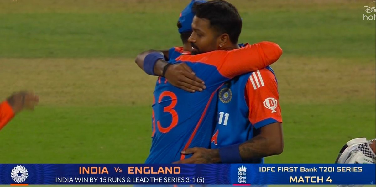 #INDvsENGIndia win by 15 runs and seal the series!
#INDvsENG #SuryakumarYadav
