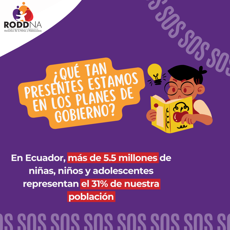 RODDNA_ec's tweet photo. ¡Es hora de actuar por la niñez! 👧👦
Y es hora de informarse BIEN sobre lxs candidatxs, es importante conocer a lxs candidatxs que priorizan a la niñez y adolescencia en sus planes de gobierno.
#NiñezPrimero #DerechosDeLaNiñez #COPINNA #ProtecciónInfantil #RODDNA https://t.co/HkXAU6Uwlx