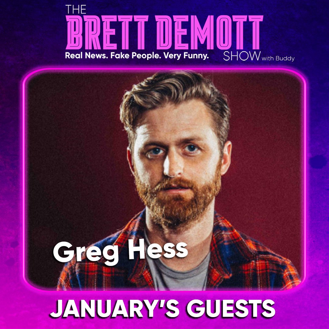 BrettDeMottShow's tweet photo. Amazing month on the pod! #comedy #podcast #improv #jokes #news #science #animals #funny https://t.co/OVZuQgquNk