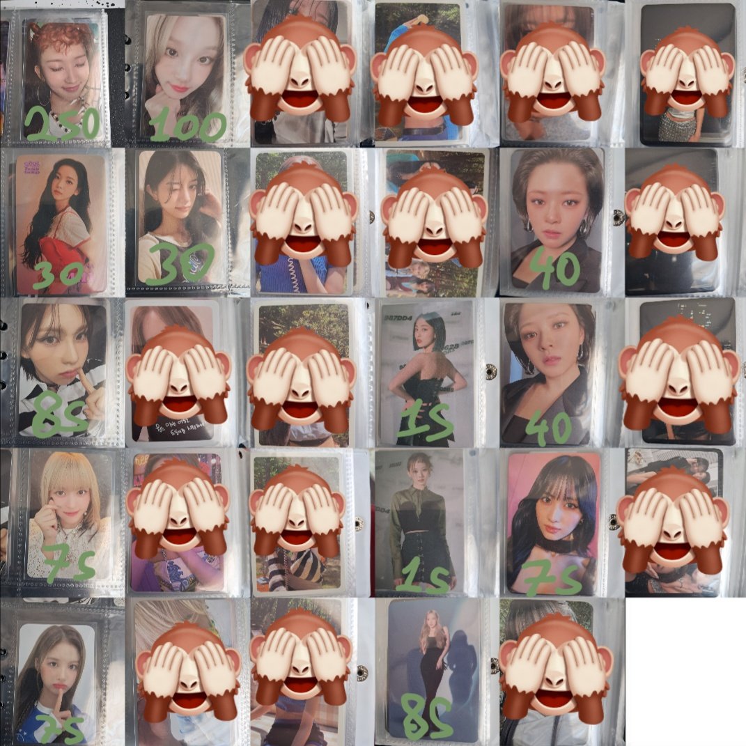 Karışık Gg Satıș/Takas!!

&gt;Takas Jini, Chaeryeong ve Sunhye ile var
&gt;Odeme iban/papara
&gt;Kargo gd
&gt;Kargo suanlik 3 subat
&gt;Toplu alim onceligim
&gt;Fiyatlar ustunde yaziyo
&gt;Karina haric hepsi hasarsiz
&gt;Rtlarsaniz sevinirim🫶🏻
(Fiyatlar az/cok ise uyarabilirsiniiz(^ー^))