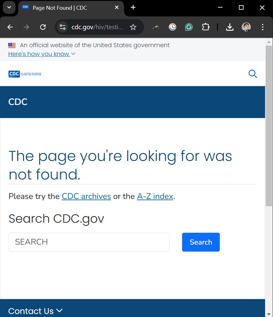 Most federal websites are still up, but in trying to figure out what's going on I found the FAA and Census homepages are down (but other pages on the websites are working) and the CDC page on HIV testing has been removed. Seems they're targeting select pages to remove content.